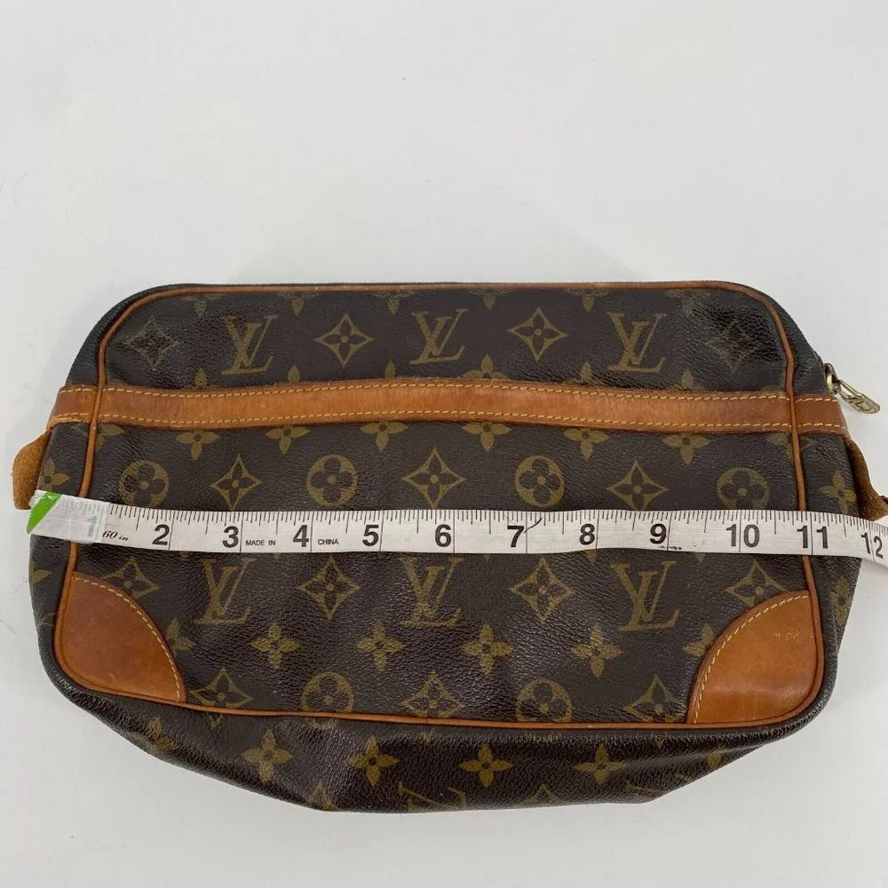 Louis Vuitton toiletries or women cosmetic bag good used vintage condition.